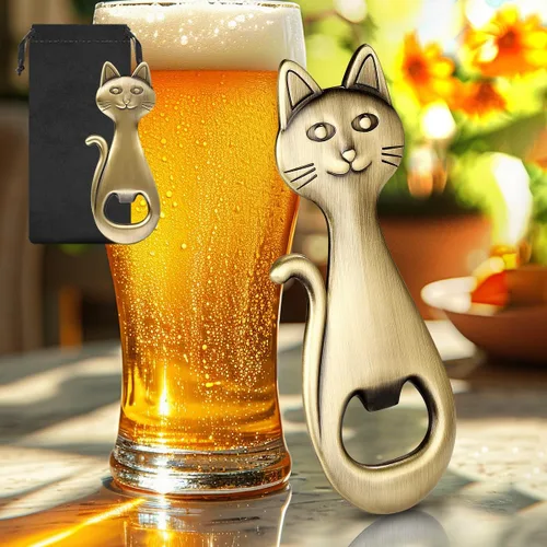 Miniatura 5 de Abrebotellas de cerveza para gatos, regalos de gatos para amantes de los gatos, abridor de cerveza de gatito, regalos de cumpleaños, regalos
