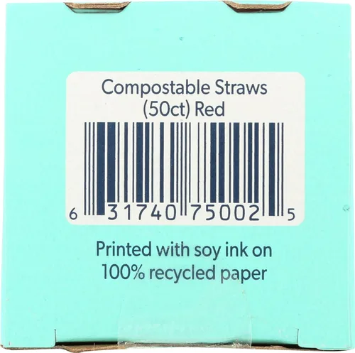 Miniatura 6 de Preserve Pajitas compostables y flexibles, suministros de cocina, rojo