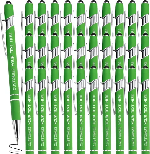 Miniatura 44 de Bolígrafos personalizados con lápiz óptico y grabado gratis, bolígrafos personalizados para negocios, graduación, aniversarios (hasta 500 unidades)