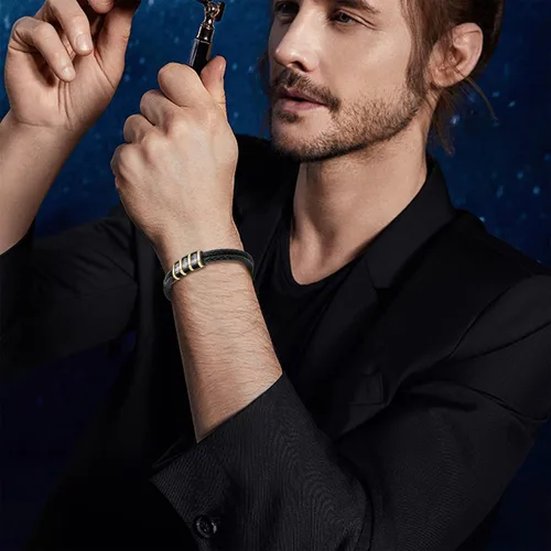 Miniatura 13 de Pulseras de cuero personalizadas para hombre con 1-6 nombres, pulsera trenzada personalizada con cuentas para papá, marido, día del padre, San