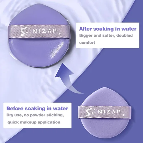 Miniatura 5 de 14 esponjas de maquillaje con cojín de aire para base, corrector, lágrima, mezcla de polvo, cojín de maquillaje, esponja para líquido, crema y polvo