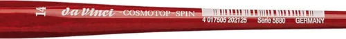 Miniatura 128 de da Vinci Watercolor Series 5580 CosmoTop Spin Pincel de Pintura, Redondo Sintético con Mango Rojo