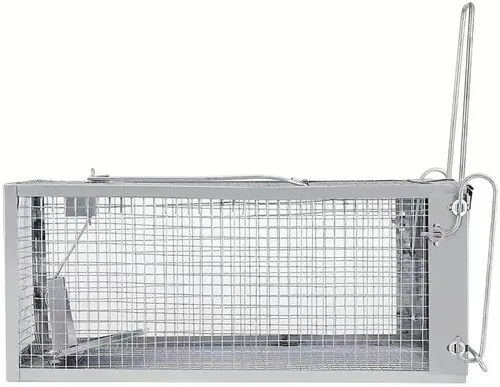 Miniatura 6 de 1 trampa humana para ratas, trampa para roedores de ardilla para interiores y exteriores, para animales pequeños – ratones de ratón, hámsters, jaula