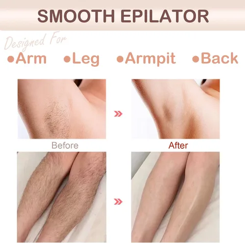 Miniatura 4 de Depiladoras depiladoras para mujeres, depiladora y eliminación de deslizamiento suave 2 en 1, tamaño mini para axilas faciales, espalda, sistema