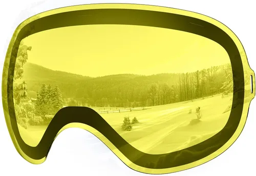Miniatura 19 de findway Gafas de esquí OTG para mujeres, hombres, adultos, jóvenes - Sobre gafas, gafas de nieve - Lente intercambiable, gafas de snowboard antivaho