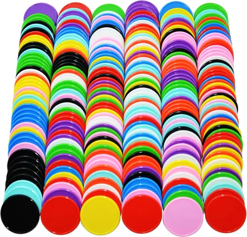 Miniatura 2 de Smartdealspro Fichas de póquer de plástico opaco de 1 1/2 pulgadas, 1.457 in, 10 colores, contadores de discos con caja para juegos de cartas