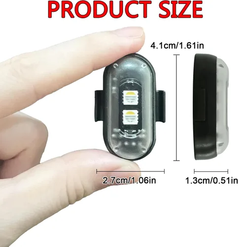 Miniatura 2 de Luces estroboscópicas inalámbricas con control remoto, motocicleta, coche, LED, 8 colores, anticolisión, carga USB, impermeables, luces