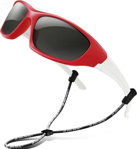 RIVBOS RBK003 gafas de sol polarizadas flexibles de goma para bebés y niños, de 3 a 10 años (lentes espejados disponibles)