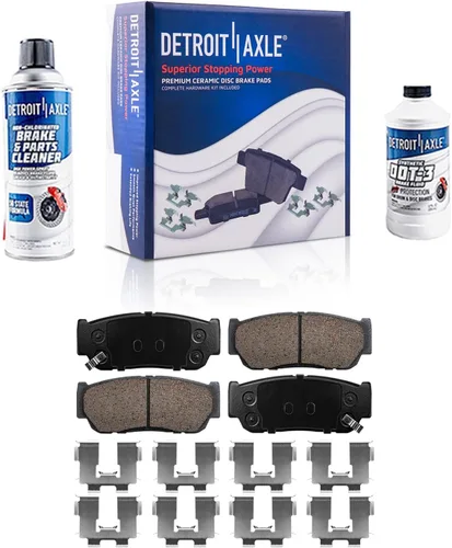 Miniatura 129 de Detroit Axle - Pastillas de Freno Delantero para Mercedes- Benz C230 C250 C300 SLK250, Pastillas de Freno Cerámica w/Reemplazo de Hardware