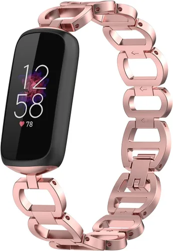 Miniatura 6 de Compatible con Fitbit Luxe Band ajustable de acero inoxidable Parker Link pulseras de repuesto elegantes correas elegantes para accesorios de lujo