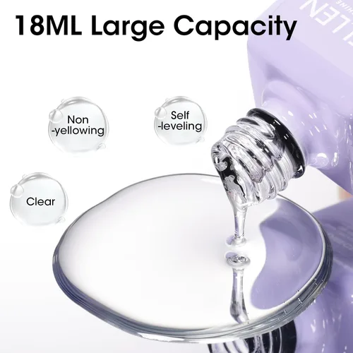 Miniatura 6 de GELLEN Blooming Gel para uñas, esmalte de uñas de gel transparente de 0.6 fl oz para arte de uñas, fácil de diseñar, degradado de acuarela de mármol