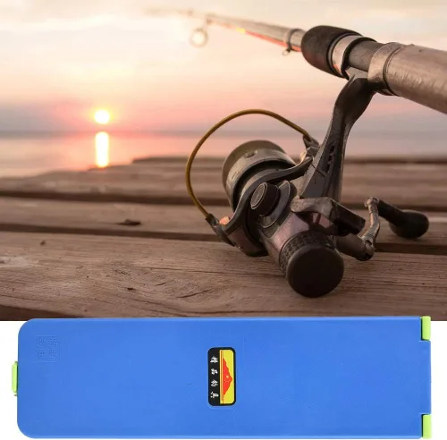 Miniatura 3 de Caja sublina de pesca plegable de doble cara, portátil, 2 capas, líneas sublinas, gancho de pesca, caja de almacenamiento, contenedor organizador