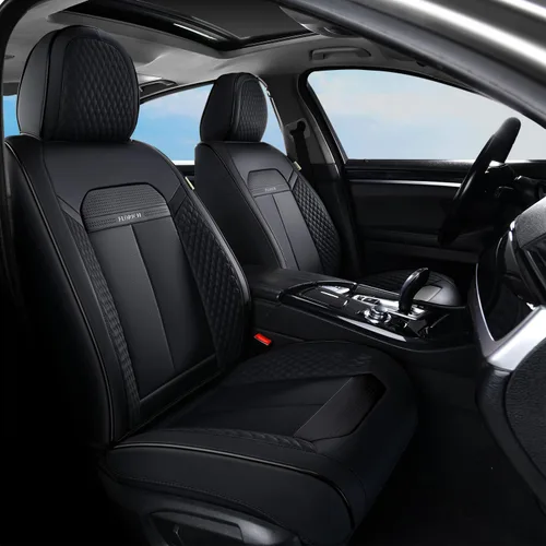 Miniatura 24 de FLORICH Fundas de asiento delantero, 2 piezas, fundas de asiento para automóviles, fundas de asiento universales de cuero de lujo, accesorios