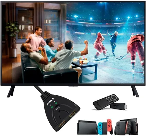 Miniatura 4 de Steren BL-526-032 Conmutador de coleta HDMI 2 x 1, negro
