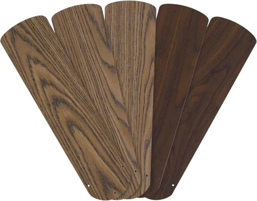 Westinghouse -7741500 cuchillas de nogal/roble de 52 pulgadas, repuesto ventilador, paquete de cinco Oak/Walnut