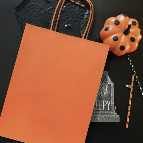 Miniatura 5 de Nexmint Bolsas de papel kraft de 8 x 10.5 pulgadas, bolsas de regalo con asa para cumpleaños, vacaciones, regalos, recuerdos de fiesta, venta al por