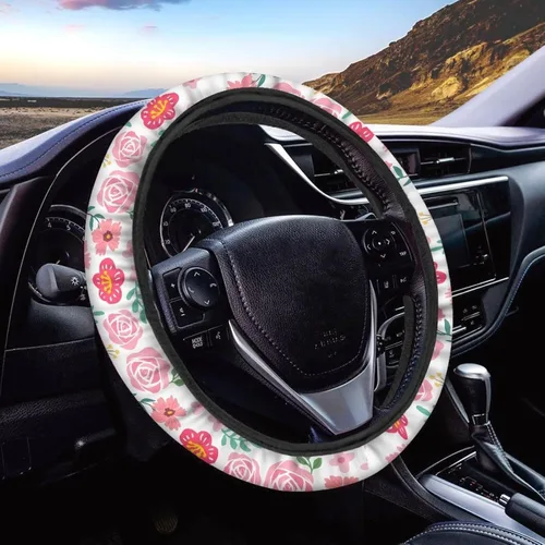 Miniatura 42 de Asian Dragon - Funda universal para volante de automóvil, accesorios interiores de automóvil, lavable, transpirable, funda para volante