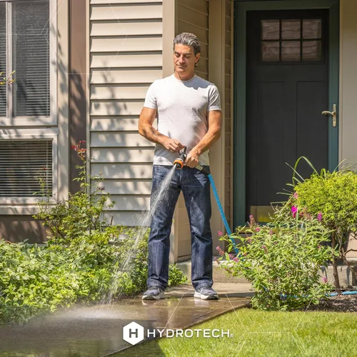 Miniatura 9 de HydroTech Manguera de jardín expandible de 25 pies - Serie Pro, flujo máximo 2x, flexibilidad sin dobleces de 3/4", manguera ligera para césped