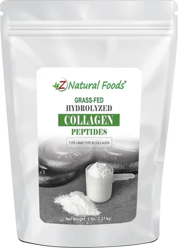 Miniatura 3 de Z Natural Foods Polvo de péptidos de colágeno – Colágeno hidrolizado alimentado con pasto tipo 1 y tipo 3 sin sabor – para piel, cabello, uñas