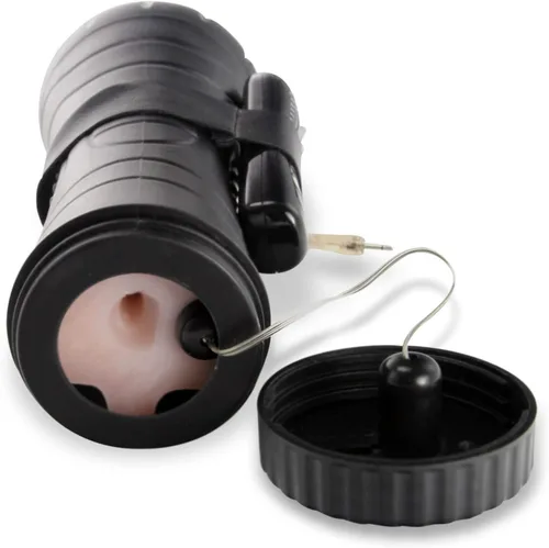 Miniatura 3 de LeLuv Textura realista del ano del PDA del masturbador masculino vibrante compacto en caja negra Ano Vibrador