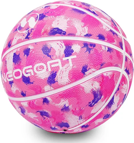 Miniatura 17 de Pelota de baloncesto para niños y jóvenes tamaño 4/5 25.5/27.5", Pelota de baloncesto de goma gruesa y duradera de alto rebote NEOGOAT tamaño 4/5