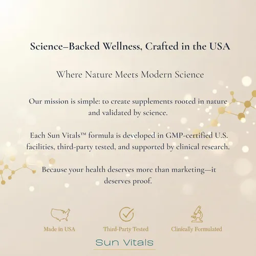 Miniatura 9 de Sun Vitals Glucose Guard - Apoyo metabólico para el bienestar Balance saludable de azúcar en sangre Canela, cromo y complejo botánico 60