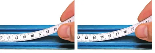 Miniatura 2 de Kreg KMS7729 - Cinta métrica autoadhesiva de 11.5 ft - Regla de banco de lectura de izquierda a derecha - Báscula de taller de precisión para pegar