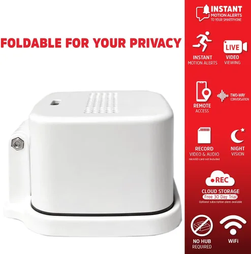 Miniatura 3 de Energizer Cámara de seguridad inteligente 2K QHD, cámara Wi-Fi de 2.4 GHz con cable, audio de 2 vías, visión nocturna, detección de movimiento