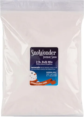 Miniatura 8 de SNOWONDER Nieve Instantánea de Polvo Artificial, También Excelente para Hacer Masa Viscosa de Nube - Mezcla para Preparar 1 Galón de Nieve Falsa