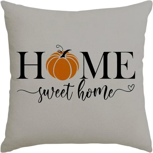 Miniatura 11 de RABUSOFA - Almohadas decorativas de calabaza de otoño, fundas de almohada de otoño de 18x18 pulgadas, fundas de almohada para Acción de Gracias