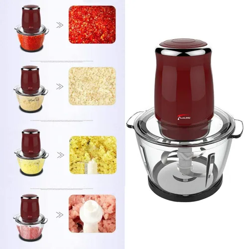 Miniatura 3 de Picadora de carne eléctrica de 220 V, picadora de salchichas, máquina automática multifunción para el hogar, máquina doméstica de cocina, ajo