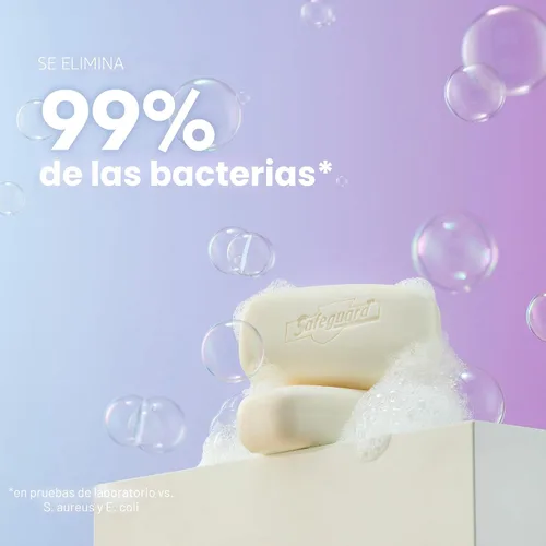 Miniatura 3 de Safeguard Jabón en Barra Micelar de Limpieza Profunda para Baño, elimina el 99 por ciento de las bacterias, deja la piel suave, aroma fresco
