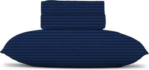 Miniatura 27 de TEXAS LINEN CO. Juego de sábanas de algodón egipcio Split King - 600 número de hilos, 5 piezas, sábanas blancas para cama ajustable, fibra 19: Raya