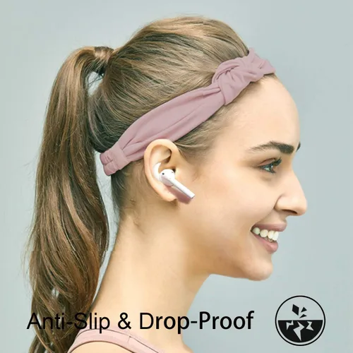 Miniatura 2 de Ganchos para orejas antideslizantes de silicona suave compatibles con Apple Airpods 2 y 1, ligeros, mejora de calidad de sonido para auriculares