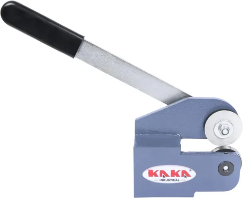 Miniatura 9 de KAKA Industrial Cizalla de chapa sin garganta, cortador de banco manual de calibre 16 MMS-3 para talleres de placas de acero, fabricación