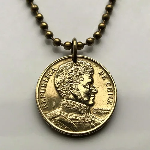 Miniatura 2 de 2008 Chile 10 Peso moneda colgante Santiago Bernardo O'Higgins Libertador Araucanía Iquique Rancagua La Pintana Temuco Coquimbo n003051