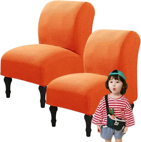 Miniatura 24 de Fundas elásticas para silla sin brazos, extraíbles y lavables, de elastano jacquard sin reposabrazos, protector de muebles para sala de estar, Verde