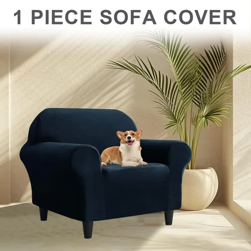 Miniatura 313 de Funda para Sofá de Terciopelo, Fundas Elásticas para Sofá para Funda Principal Separada/Respaldos y Cojines de Asiento, Funda para Sofá, para Fundas