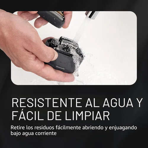 Miniatura 7 de Afeitadora eléctrica Panasonic ARC5 de tamaño palma, afeitadora de viaje compacta de lujo manual con sistema de corte de 5 cuchillas y carga USB-C