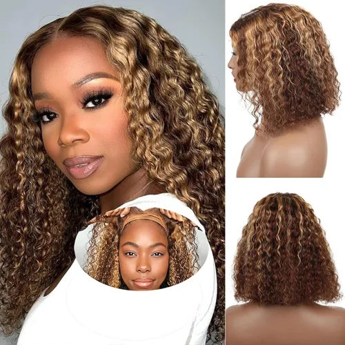 Miniatura 30 de Peluca de encaje frontal sin pegamento Fronbanis, peluca de cabello humano sin pegamento, pelucas de cabello humano pre-depiladas y pre-cortadas