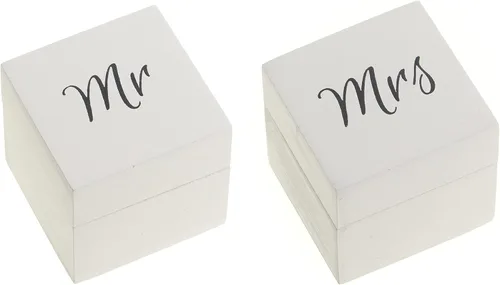 Miniatura 9 de Ella Celebration Caja de madera para anillos de ceremonia de boda, caja rústica vintage para portador de anillos, cajas únicas para anillos de Para