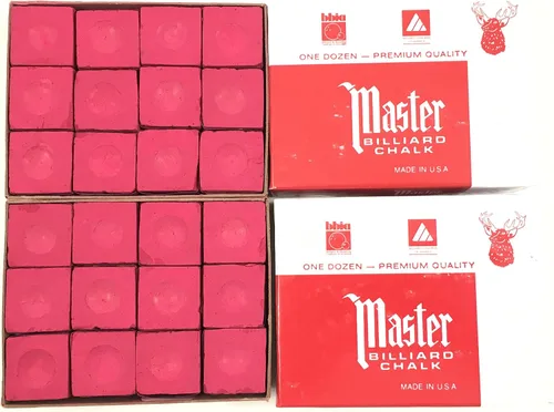 Miniatura 4 de Fabricado en los Estados Unidos - 2 cajas de Master Chalk - 24 piezas para tacos de piscina y puntas de billar