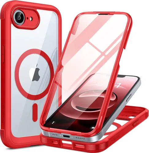 Miniatura 101 de Miracase Funda para iPhone 13 de 6.1 pulgadas, [sin burbujas] funda de teléfono de cuerpo completo con pantalla de vidrio completa integrada, sin