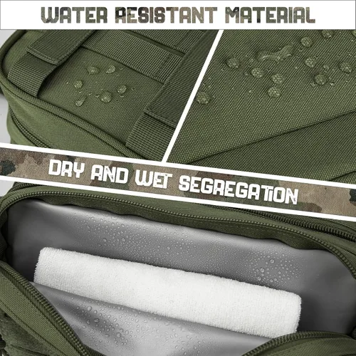 Miniatura 3 de QT&QY Neceser táctico para hombre, bolsa de higiene EDC herramienta militar Molle bolsas pequeñas Dopp Kit de afeitado para hombre Bolsas de ducha