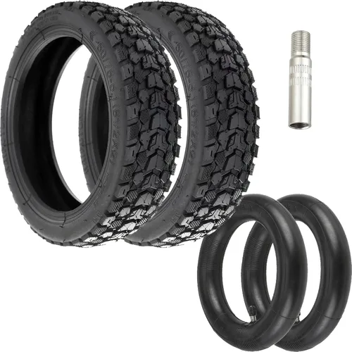 aibiku Neumáticos todoterreno 50/75-6.1 con tubo interior grueso de 8 1/2 x 2 para Xiaomi M365, Pro, Gotrax, neumáticos de scooter de 8.5 pulgadas,