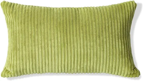 Miniatura 103 de Artscope Fundas de Almohada de Pana a Rayas Acogedoras Súper Suaves Decorativas Cuadradas Fundas de Cojín para Sofá Sillón Dormitorio Decoración