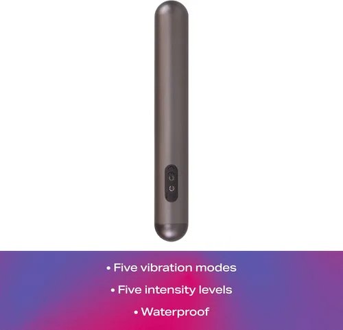 Miniatura 2 de JIMMYJANE Vibrador silencioso Chroma, 5 modos de vibración y 5 niveles de intensidad, para mujeres, hombres y parejas, incluye cable de carga USB