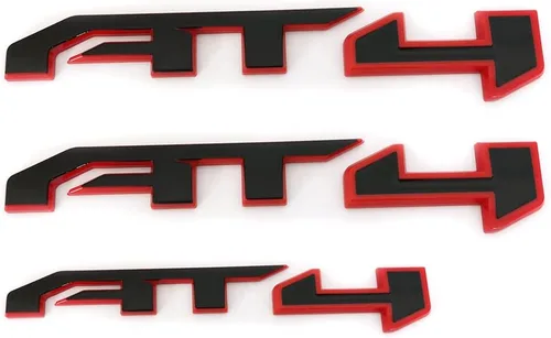 Miniatura 3 de Paquete de 3 calcomanías de placa de identificación 3D con emblemas AT4 Sierra 2019-2025 con adhesivo fuerte 85002068 compatible con Canyon Sierra
