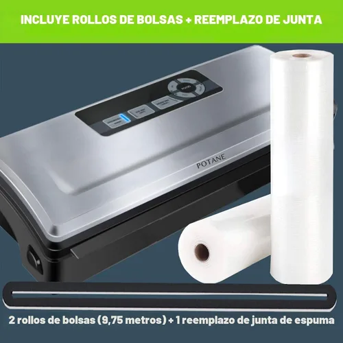 Miniatura 5 de POTANE Máquina selladora al vacío de precisión, potente sellador de alimentos al vacío profesional, 8 en 1 ajustes preestablecidos, 4 modos