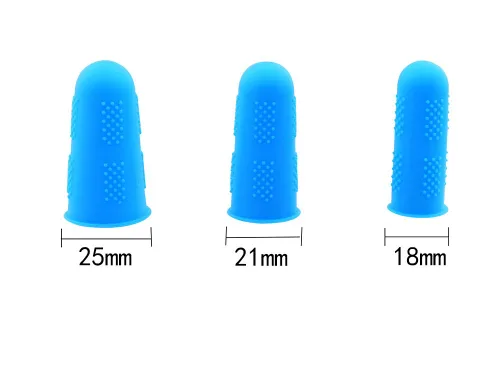 Miniatura 3 de 30 tapas de silicona para pistola de pegamento caliente, 5 colores protectores de dedos